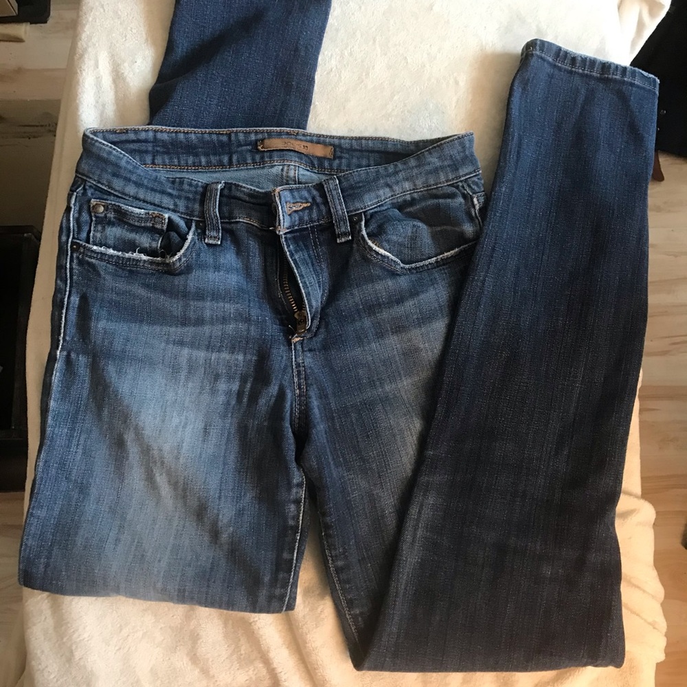 Joes dark wash cigarette cut skinny jeans size 28